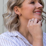 Tender White Topaz Earrings - Double Drop Hot Diamonds