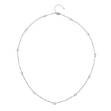 Tender White Topaz Intermittent Necklace - 60cm Hot Diamonds