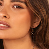 Trio Triple Heart Earrings - Gold Plated Hot Diamonds