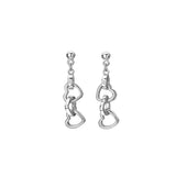 Trio Triple Heart Earrings Hot Diamonds