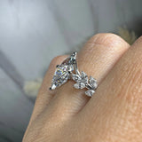 "Valerina" Marquise Cut 3 Carat Diamond Shoulder Engagement Ring HEERA DIAMONDS