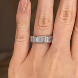 Vertical Baguette Diamond Channel Set Eternity Band Wedding Ring - HEERA DIAMONDS