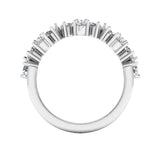 "Vivian" 1.00ct diamonds Pear Pattern Diamond Half Eternity Diamond Ring ET3 - HEERA DIAMONDS