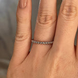 "Zev" Minimalist Beads Contemporary Eternity Ring ET79 - HEERA DIAMONDS