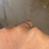 "Zev" Minimalist Beads Contemporary Eternity Ring ET79 - HEERA DIAMONDS
