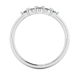 "Zoey" Dainty Round, Pear and Oval Diamond Shaped Eternity Band ET49 - HEERA DIAMONDS