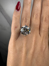 "Zues" Round Cut 10 Carat Solitaire Diamond Engagement Ring HEERA DIAMONDS