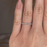 Micro Set Lab Diamond Eternity Band Wedding Ring MRB