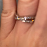 "Ciana" Crossover Grain Set 0.20ct Diamond Eternity Ring ET67