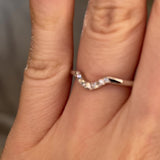 "Lilah" Dainty 0.10ct Diamond Shaped Eternity Band ET19