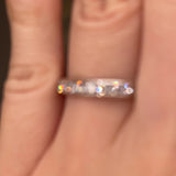 Natural Diamond Channel Set Eternity Band Wedding Ring CRB