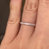 Micro Set Lab Diamond Eternity Band Wedding Ring MRB