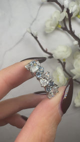 "Zizy" Round and Oval Cut 2ct Yellow Gold Eternity Ring