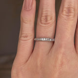 Vertical Baguette Diamond Channel Set Eternity Band Wedding Ring CVBG