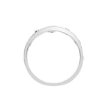 18ct White 0.24ct Diamond Crown Ring - HEERA DIAMONDS