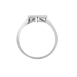 18ct White 0.40ct Dia Cluster Pear Shape Ring - HEERA DIAMONDS