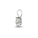 18ct White Gold 1.00ct 6 Claw Diamond Solitaire Pendant - HEERA DIAMONDS