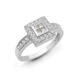 18ct White Gold Diamond Ring - HEERA DIAMONDS