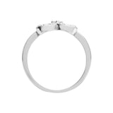 18ct White Gold Heart Shaped Diamond Ring - HEERA DIAMONDS