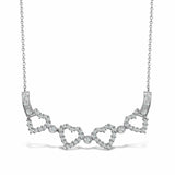18ct White gold 45pt diamond pendant - 16" Chain included - HEERA DIAMONDS