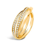 18ct Yellow 0.54ct 2mm RWR 2/3 Set - HEERA DIAMONDS