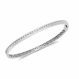 DIAMOND 1.00CT CHANNEL SETTING BANGLE IN 9K WHITE GOLD - HEERA DIAMONDS