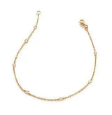 DIAMOND RUB OVER SETTING CHAIN BRACELET - HEERA DIAMONDS