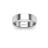 FLAT COURT WEDDING RING IN 5MM WIDTH - HEERA DIAMONDS