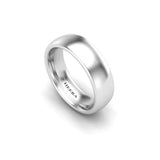 TRADITIONAL COURT POLISHED WEDDING RING IN 6MM WIDTH - HEERA DIAMONDS