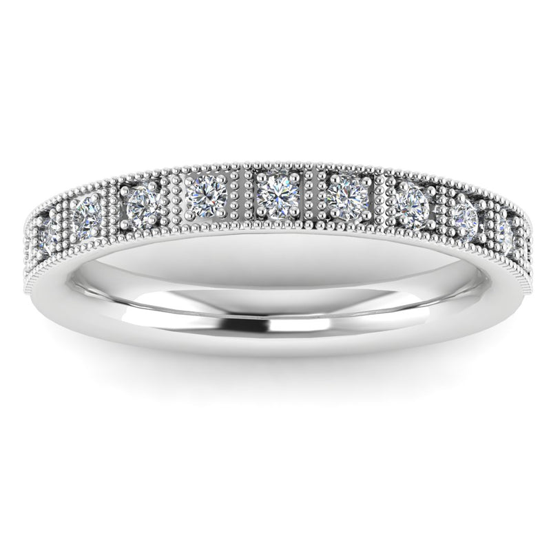 "Althea" Vintage Half Eternity 0.25ct Diamond Ring ET1 - HEERA DIAMONDS