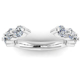 "Clio" Bubble 1.60ct Round Brilliant Diamonds Open Eternity Ring ET10 - HEERA DIAMONDS