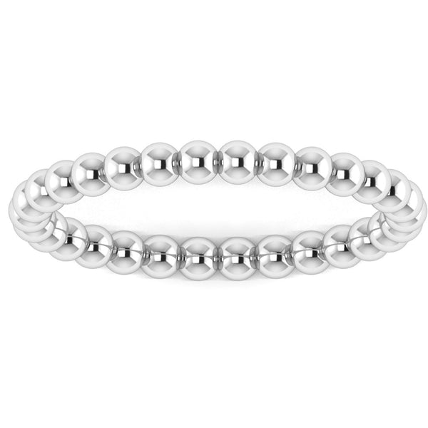 "Zev" Minimalist Beads Contemporary Eternity Ring ET79 - HEERA DIAMONDS