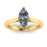 "Eden" Solitaire Marquise Cut Diamond Engagement Ring SSMC04 - HEERA DIAMONDS