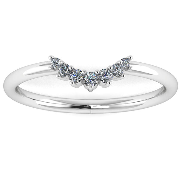 "Hollis" Subtle U Shaped Diamond Eternity Ring ET31 - HEERA DIAMONDS