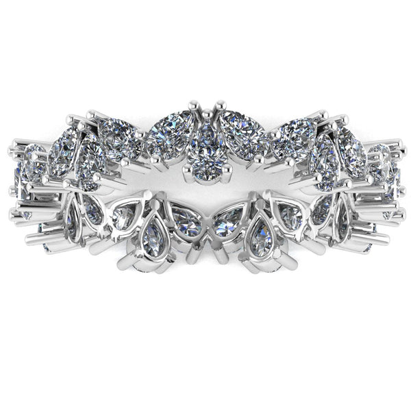 "Vivian" Vintage Half Eternity Diamond Ring ET3 - HEERA DIAMONDS