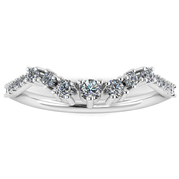 "Lela" Wave Shaped Eternity Diamond Ring ET46 - HEERA DIAMONDS