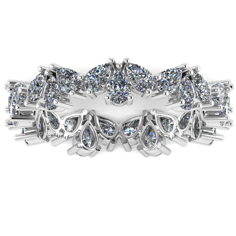 "Vivian" Vintage Half Eternity Diamond Ring ET3 - HEERA DIAMONDS