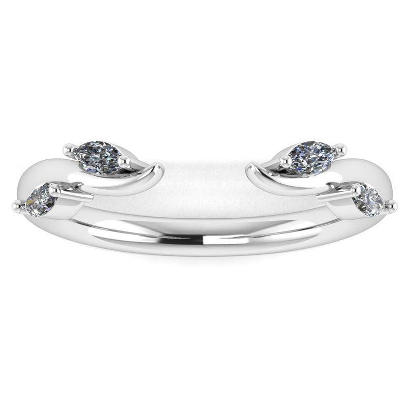 "Ereny" Branch & Leaf Marquise Diamonds Open Eternity Ring ET9 - HEERA DIAMONDS