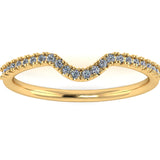 "Esme" U Shaped Pavé Diamond Eternity Ring ET43 - HEERA DIAMONDS