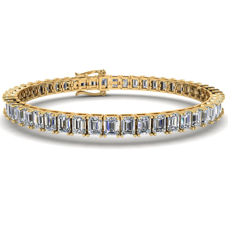 Baguette Emerald Cut 14 Carat Diamond Bracelet BREC1 - HEERA DIAMONDS