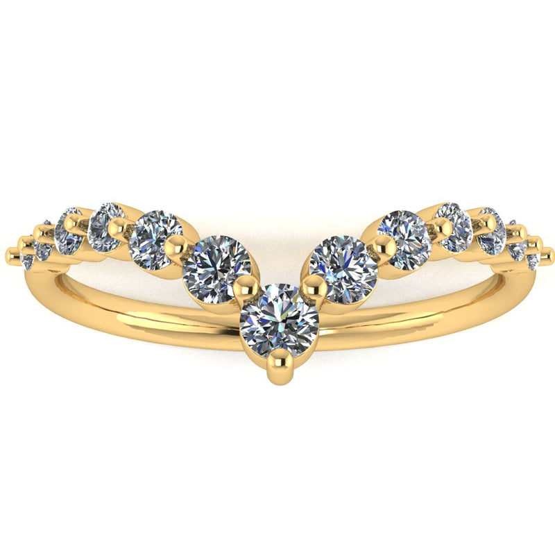 "Nile" Round Brilliant Cut Diamonds Shaped Eternity Ring ET23 - HEERA DIAMONDS