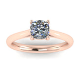 "Fiona" Solitaire Cushion Cut Diamond Engagement Ring SSCC07 - HEERA DIAMONDS