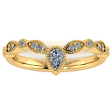 "Elisa" Sparkling Wishbone Diamond Eternity Ring ET70 - HEERA DIAMONDS