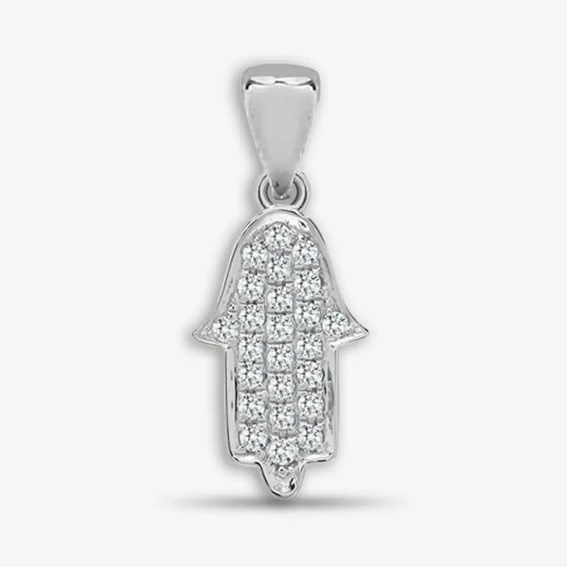 18ct Diamond Hamza Pendant HEERA DIAMONDS