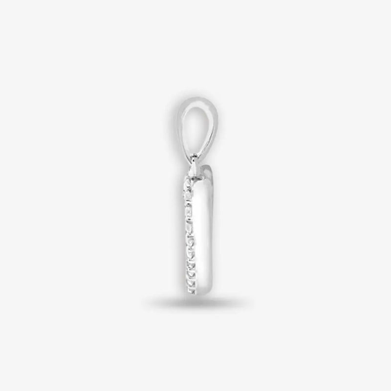 18ct White 0.06ct Diamond Pendant HEERA DIAMONDS