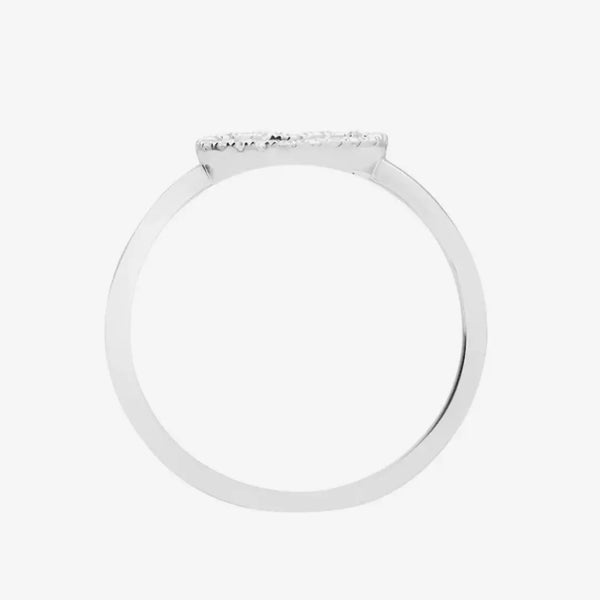 18ct White 0.14ct Diamond Heart Ring HEERA DIAMONDS