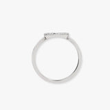 18ct White 0.14ct Natural Diamond Heart Ring