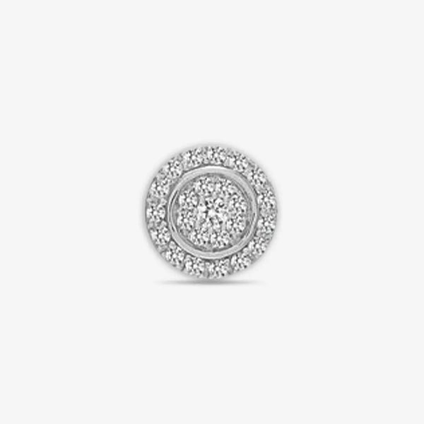 18ct White 0.20ct Diamond Cluster Pendant HEERA DIAMONDS