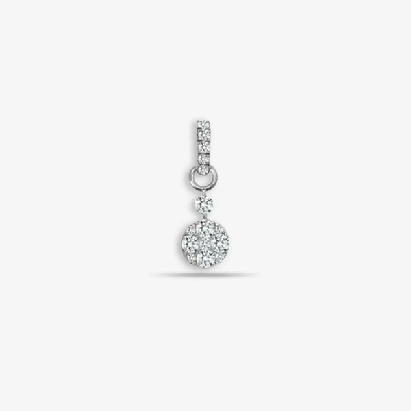 18ct White 0.22ct Diamond Pendant HEERA DIAMONDS