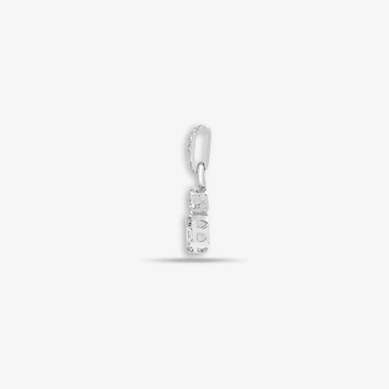 18ct White 0.22ct Diamond Pendant HEERA DIAMONDS